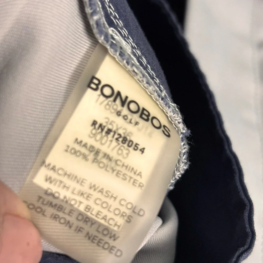 Bonobos Golf Performance Link Straight Fit Pants Mens 35x36 Grey 9001763